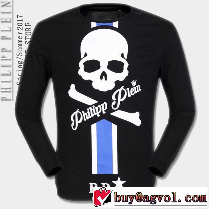 魅力的 2017春夏 フィリッププレイン PHILIPP PLEIN 長袖Tシャツ 2色可選