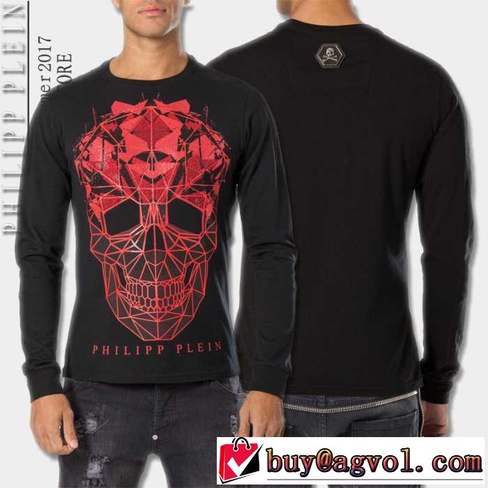 超目玉  2017春夏 フィリッププレイン PHILIPP PLEIN 長袖Tシャツ 2色可選