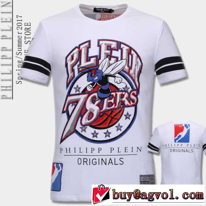 魅力ファッション　2017春夏 フィリッププレイン PHILIPP PLEIN 半袖Tシャツ 3色可選