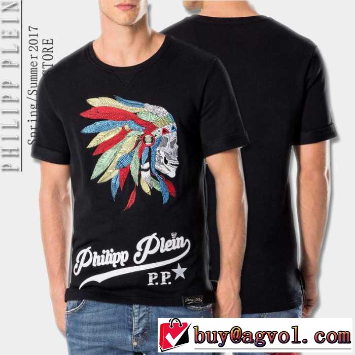 2017春夏大絶賛の履き心地! フィリッププレイン PHILIPP PLEIN 半袖Tシャツ 3色可選