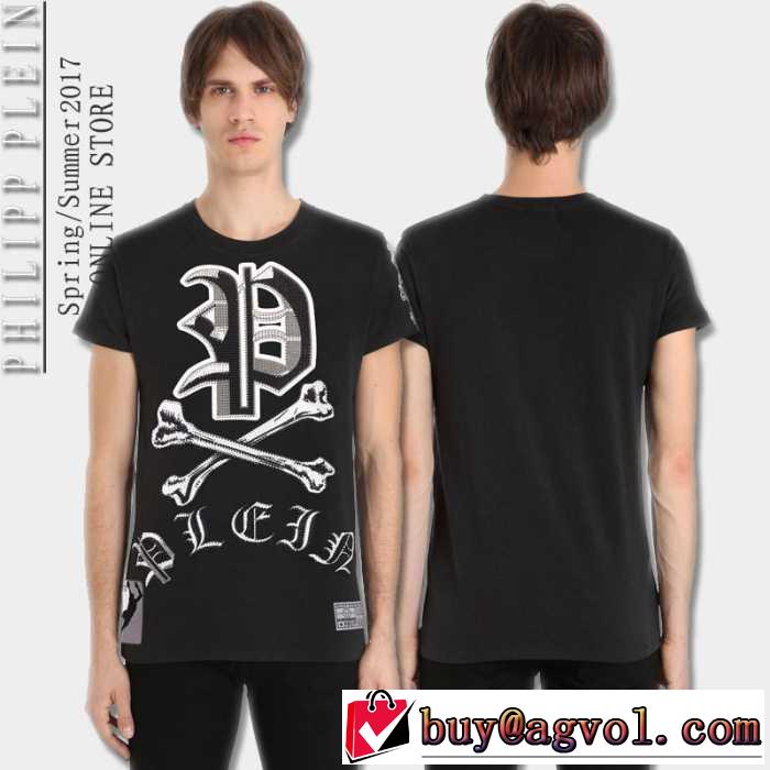 綺麗に決まるフォルム！2017春夏 フィリッププレイン PHILIPP PLEIN 半袖Tシャツ 3色可選