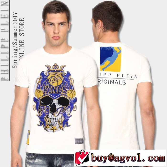2017春夏 希少価値大！ フィリッププレイン PHILIPP PLEIN 半袖Tシャツ 2色可選