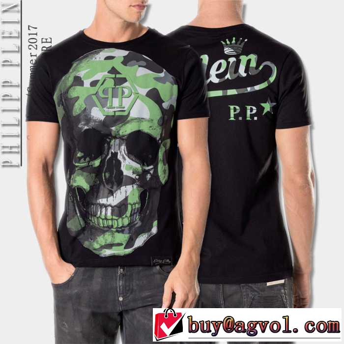 2017春夏 フィリッププレイン PHILIPP PLEIN 着心地抜群 半袖Tシャツ 3色可選