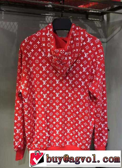 快適な状態をキープする17SS Supreme x LV シュプリーム SUPREME 速乾性に優れたパーカー.